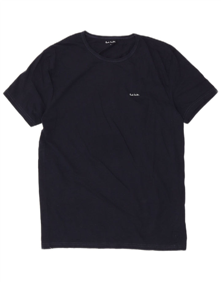 Paul Smith Herre T-shirt Top Stor marineblå bomuld