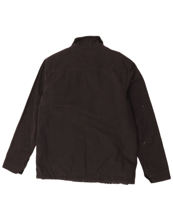 Superdry Herre Sherpa Utility Jacket UK 36 Lille sort bomuld