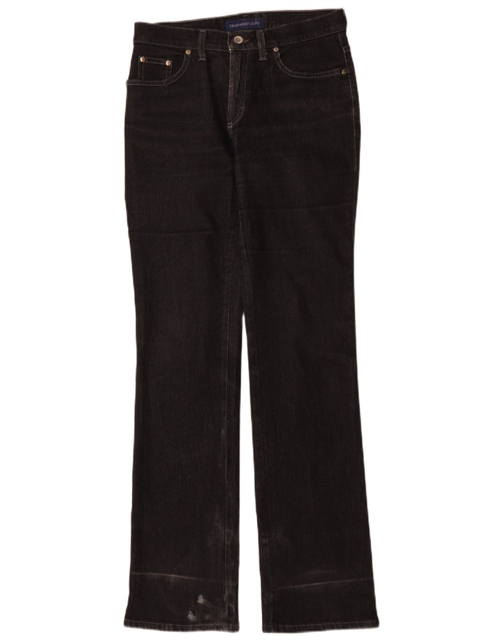 Trussardi Dame Bootcut Jeans IT 42 Medium W26 L33 Sort Bomuld