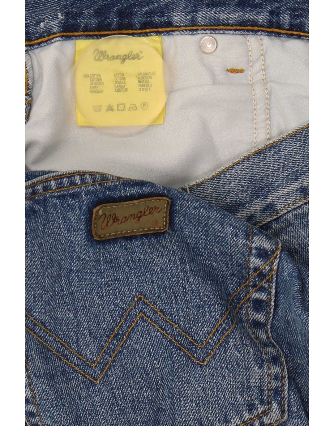 Wrangler Herre Texas Straight Jeans W38 L30 Blå Bomuld