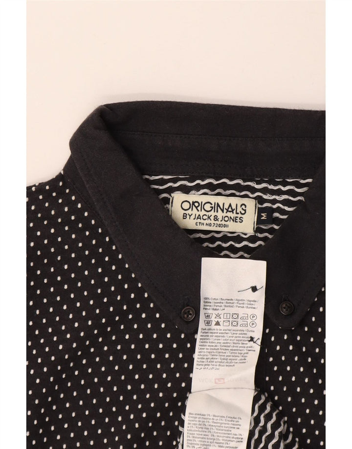 Jack & Jones herre poloshirt Medium marineblå plettet bomuld