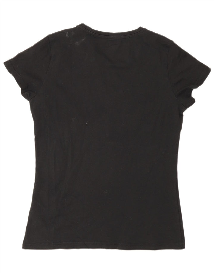 Puma Grafisk T-Shirt Top UK 12 Medium Sort