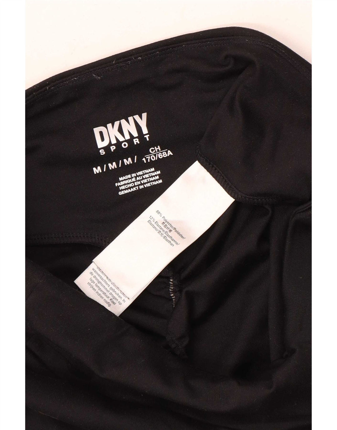 Dkny Womens Leggings UK 14 Medium Sort Polyester
