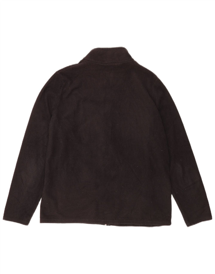 Marks & Spencer Fleecejakke til kvinder UK 16 Stor sort polyester