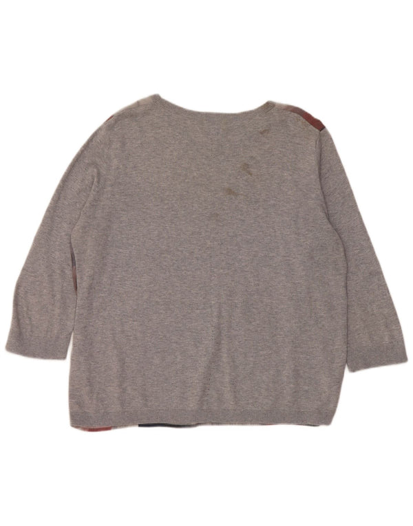 Jigsaw Womens Boat Neck Jumper Sweater UK 16 Large Multicolor