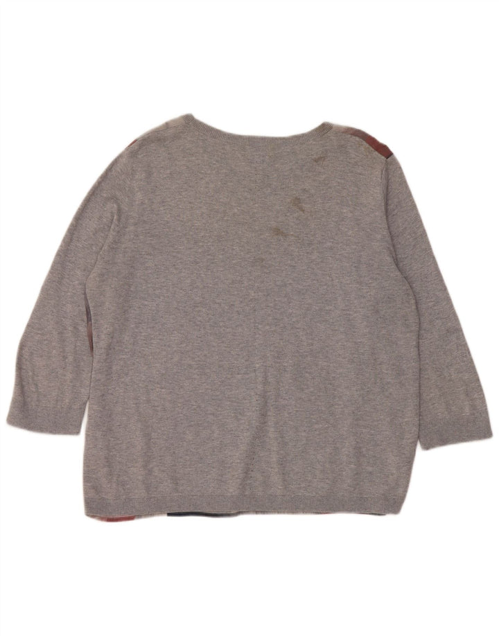 Jigsaw Womens Boat Neck Jumper Sweater UK 16 Large Multicolor