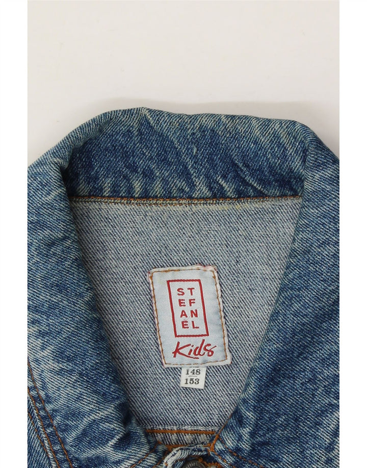 STEFANEL Boys Denim Jacket 12-13 Years Blue Cotton Vintage Stefanel and Second-Hand Stefanel from Messina Hembry 