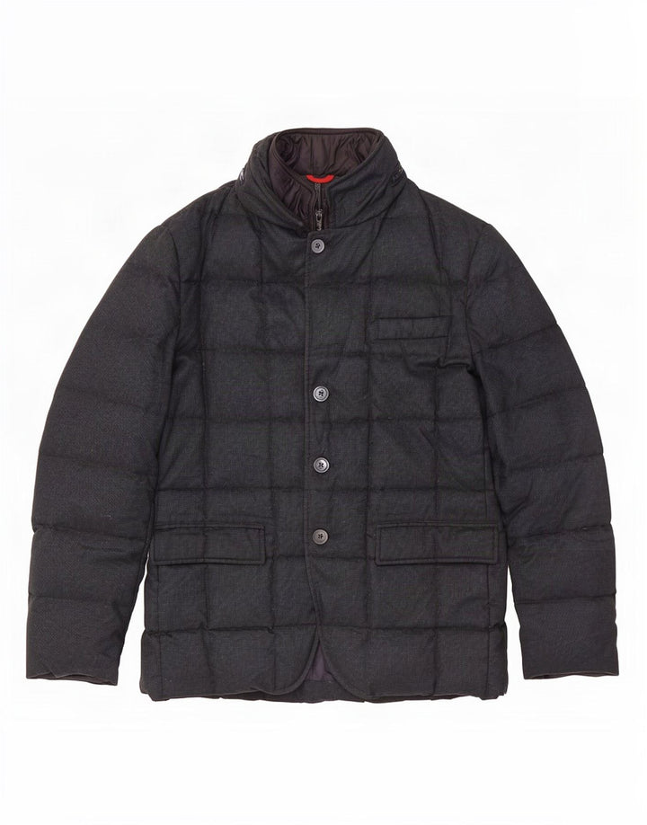 Fay Herre hættepolstret jakke UK 40 Large Navy Blue