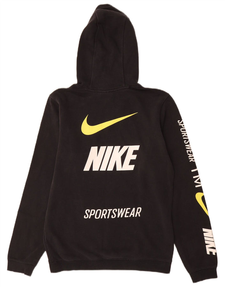 Nike grafisk hættetrøje til mænd, lille sort bomuld