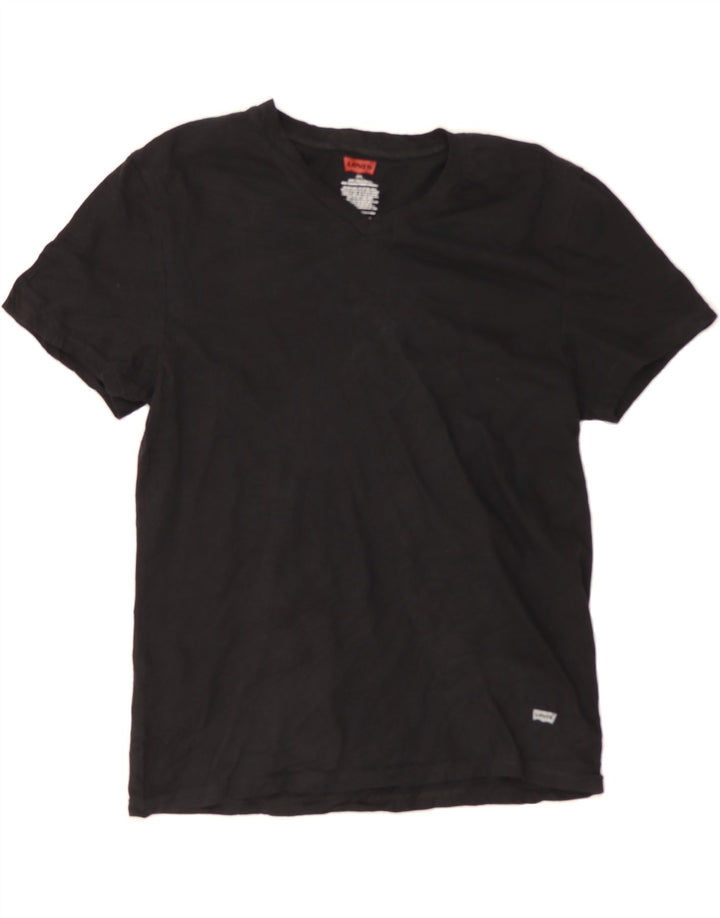 LEVI'S Womens T-Shirt Top EU 38/40  Medium Black Cotton Vintage Levi's and Second-Hand Levi's from Messina Hembry 