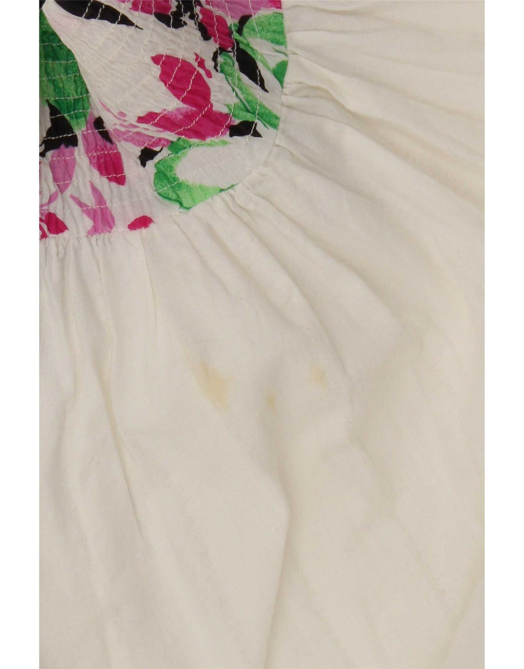 Vintage plisseret nederdel til kvinder W34 Large White Floral