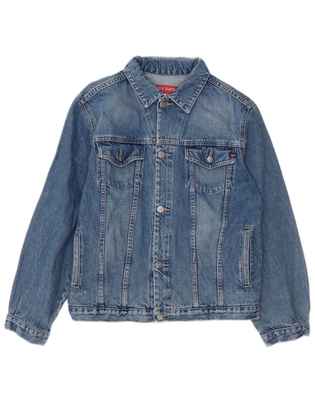 Wild Jeans Dame denimjakke UK 18 XL Blå Bomuld