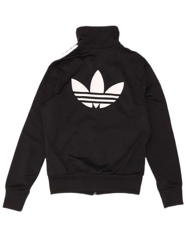 Adidas Dame Grafisk Træningsdragt Top Jacket UK 14 Medium Black Sports