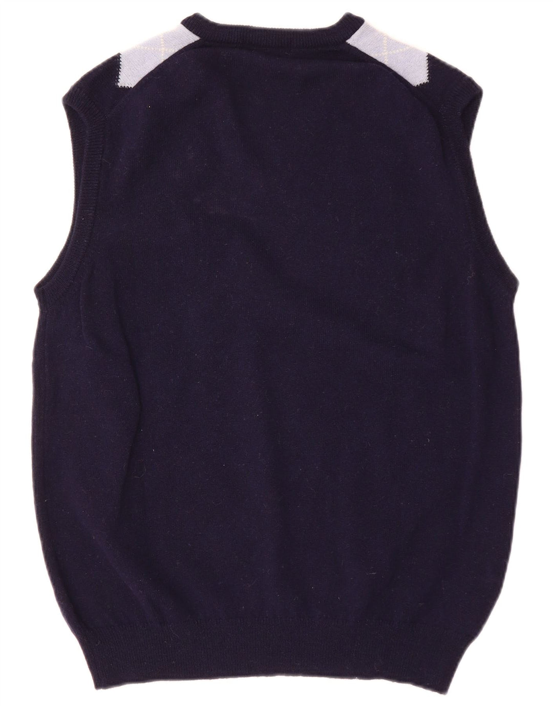 ST MICHAEL Herrevest Tank Top IT 52/54 Large Navy Blue Argyle/Diamond