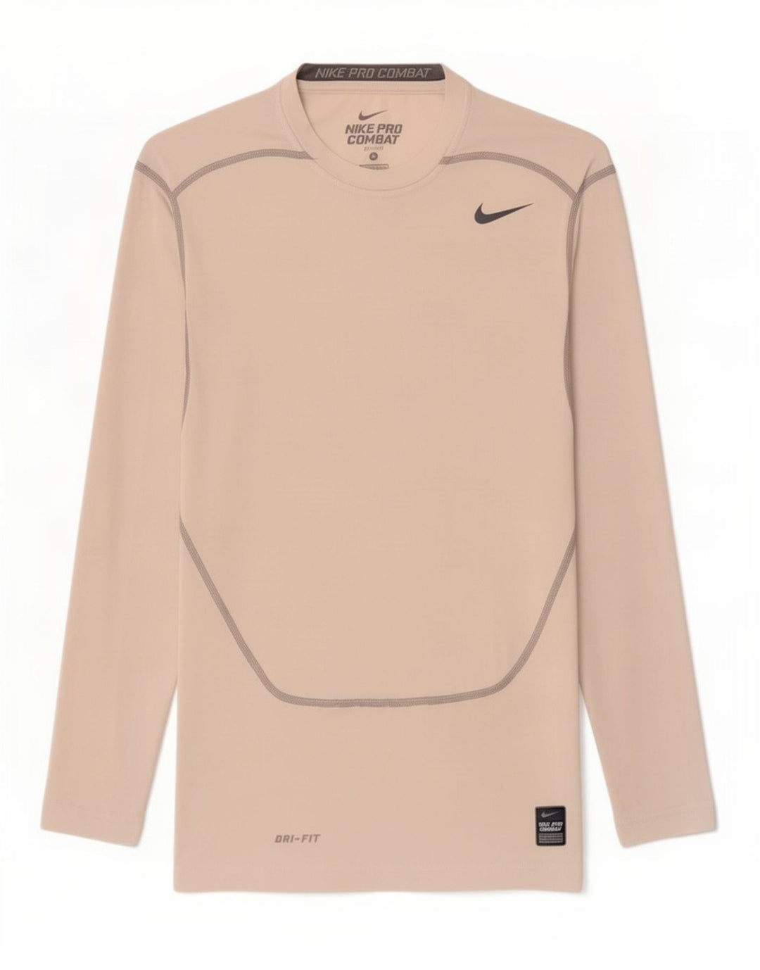 Nike Dame Dri Fit Top Langærmet UK 8 Small White Polyester