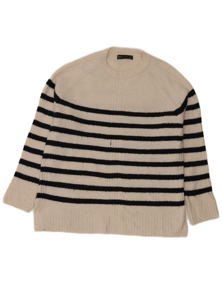 Marks & Spencer Dame sweater med rund hals DK 14 Medium Off White