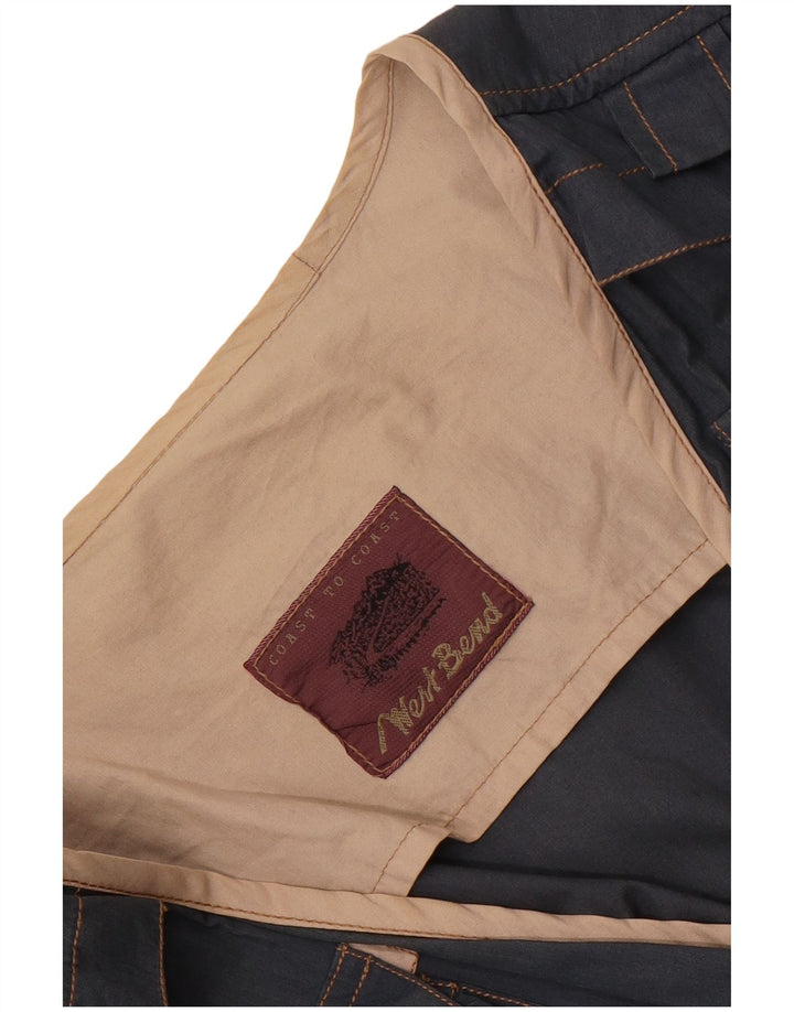 Vintage Herre Utility Gilet UK 36 Small Navy Blue
