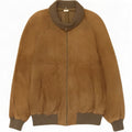 Vintage Herre Bomber Ruskindsjakke UK 38 Medium Beige