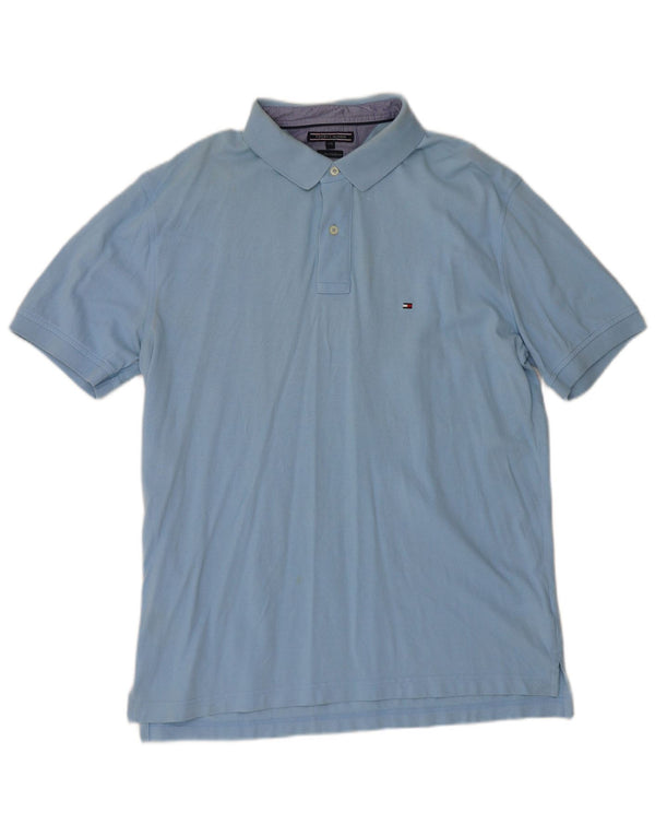 Tommy Hilfiger Herre Polo Shirt 2XL Blå Bomuld