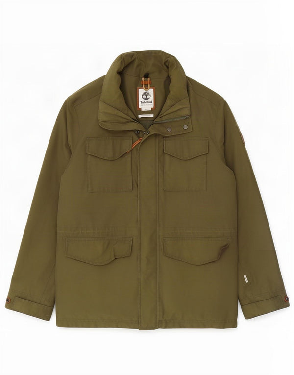 Timberland Herre Utility Jacket UK 40 Large Khaki Cotton