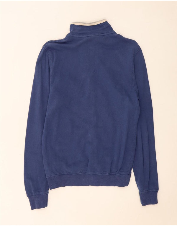 Napapijri Herre grafisk træningsdragt topjakke lille blå bomuld