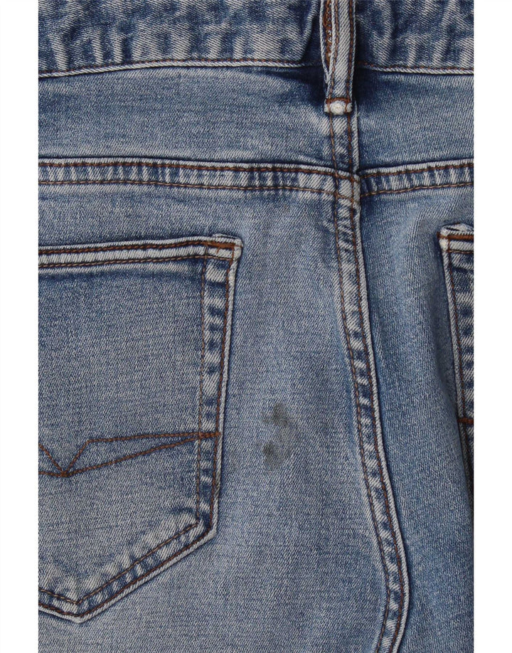 Diesel Herre Straight Jeans W32 L32 Blå Bomuld
