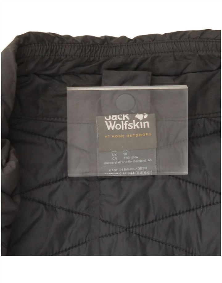 JACK WOLFSKIN Dame Polstret Gilet UK 20 2XL Grå Polyester