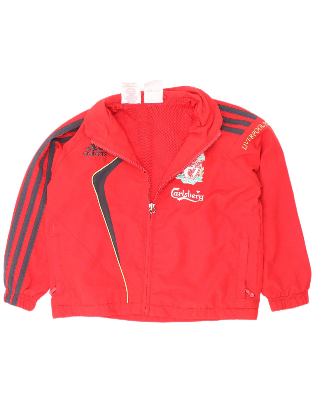 Adidas Boys Liverpool Træningsdragt Topjakke 3-4 År Rød Colourblock