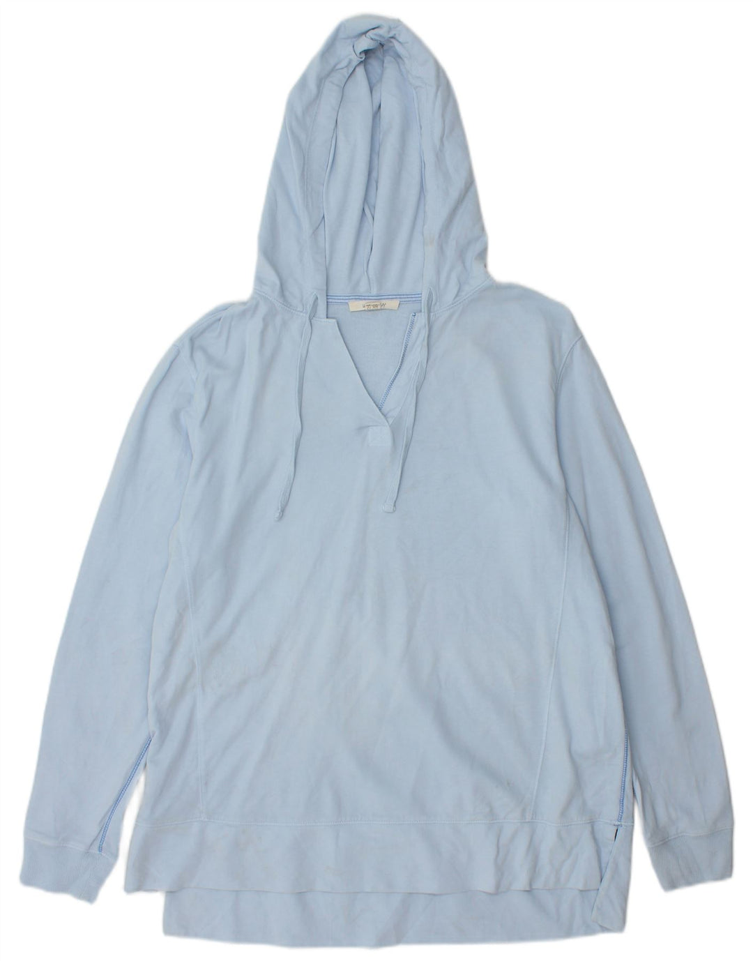 WHITE STUFF Dame hættetrøje Jumper UK 12 Medium Blue Cotton