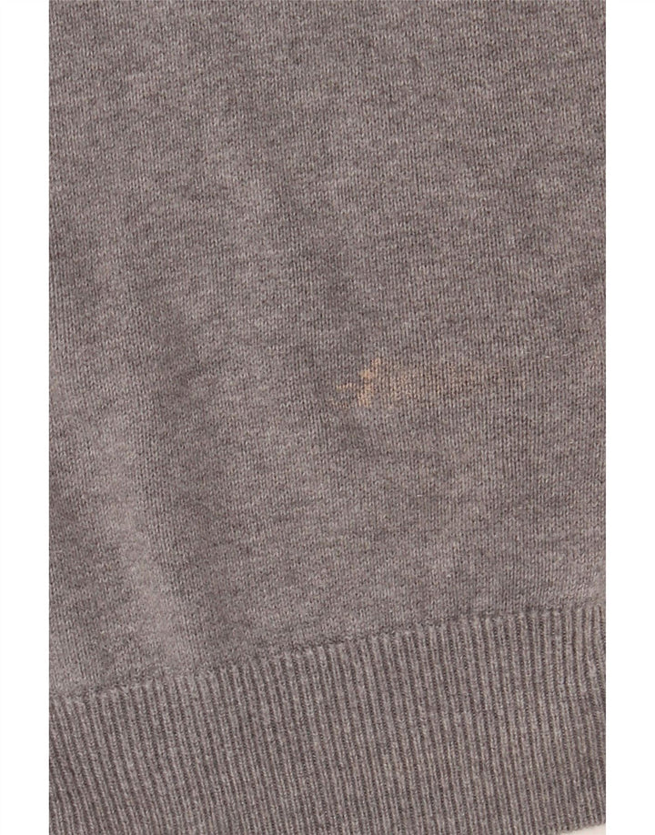 Barbour Herre Zip Neck Jumper Sweater XL Grå Bomuld