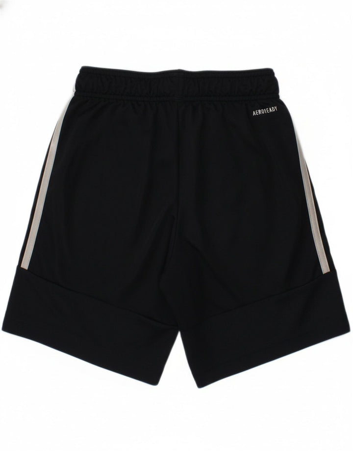 ADIDAS Boys Aeroready Sport Shorts 7-8 Years Navy Blue Polyester