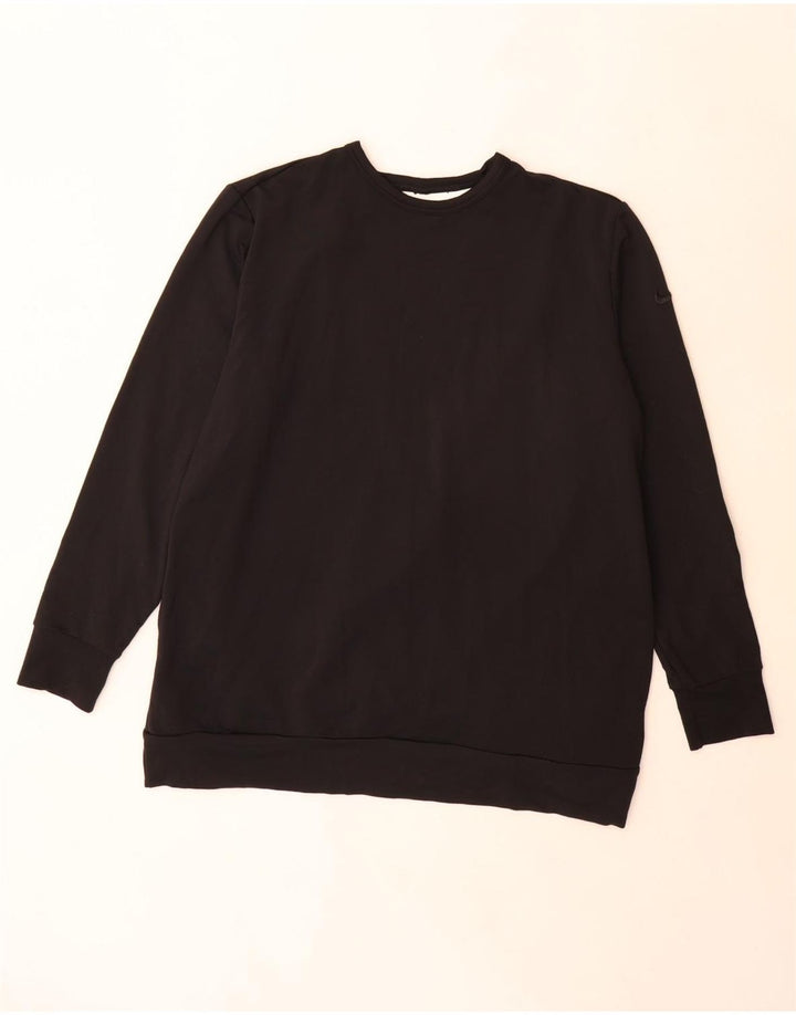 Nike Dame Dri Fit Oversized Sweatshirt Jumper UK 14 Medium Sort