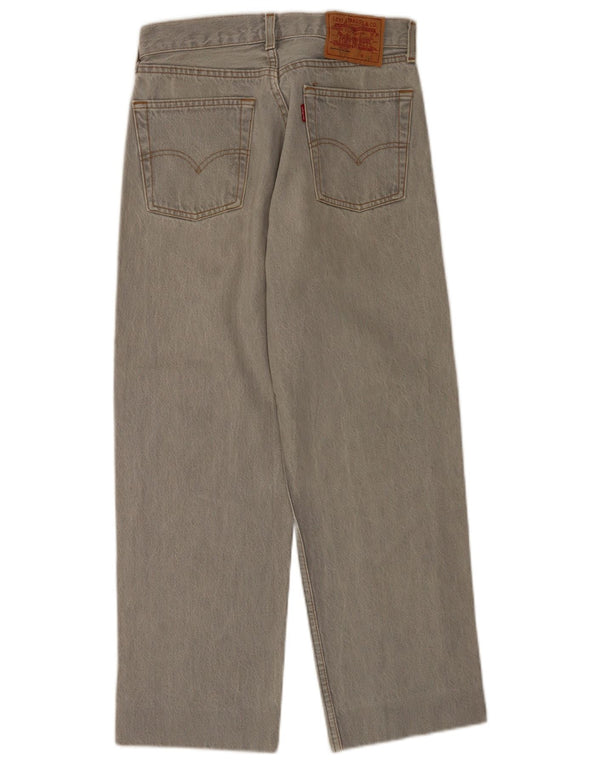 Levi's Girls Højtaljede tilspidsede jeans 15-16 år W28 L26 Grå Bomuld