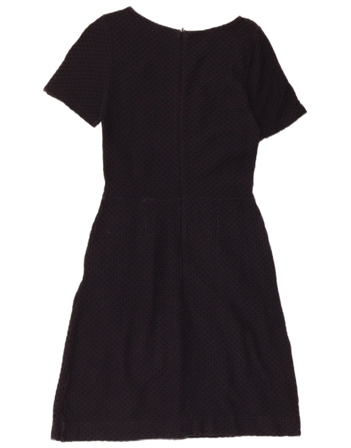 French Connection Dame A-Line Kjole UK 8 Small Navy Blue Cotton