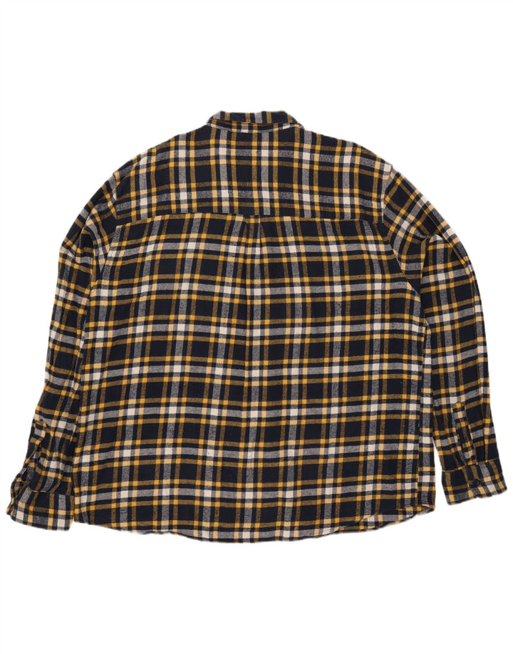 Mountain Warehouse Herre flannelskjorte 4XL marineblå ternet bomuld