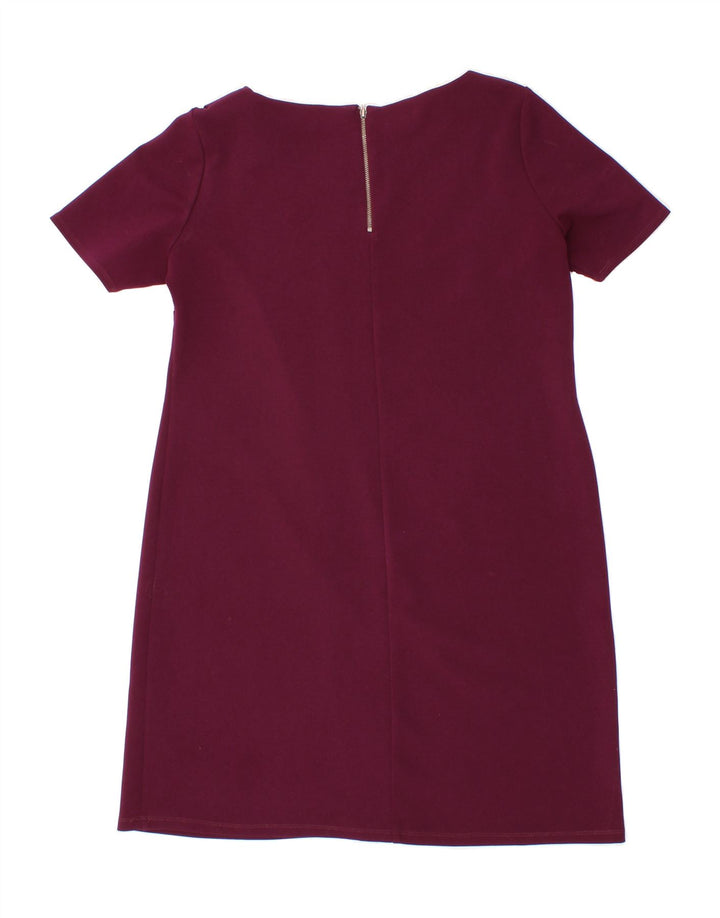 WALLIS Womens Sheath Dress UK 12 Medium  Maroon Polyester Vintage Wallis and Second-Hand Wallis from Messina Hembry 