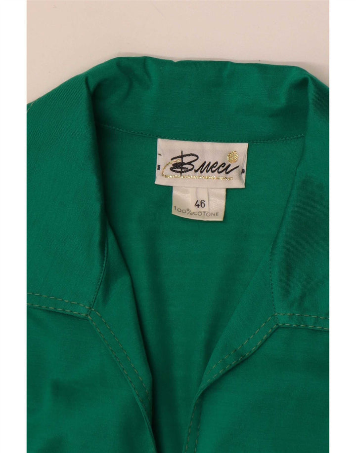 Bucci Dame Polo Dress IT 46 Stor Grøn Bomuld
