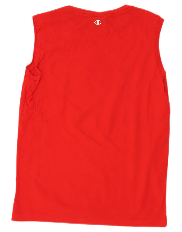 Champion Drenge Grafisk Vest Top 13-14 år XL Rød