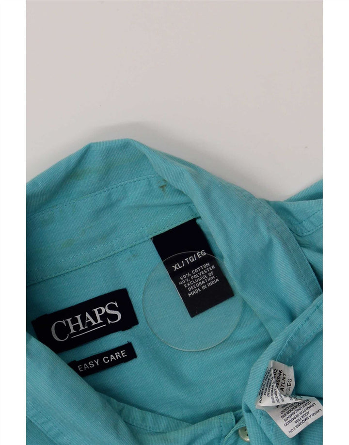 Chaps Herre Regular Fit skjorte XL blå bomuld