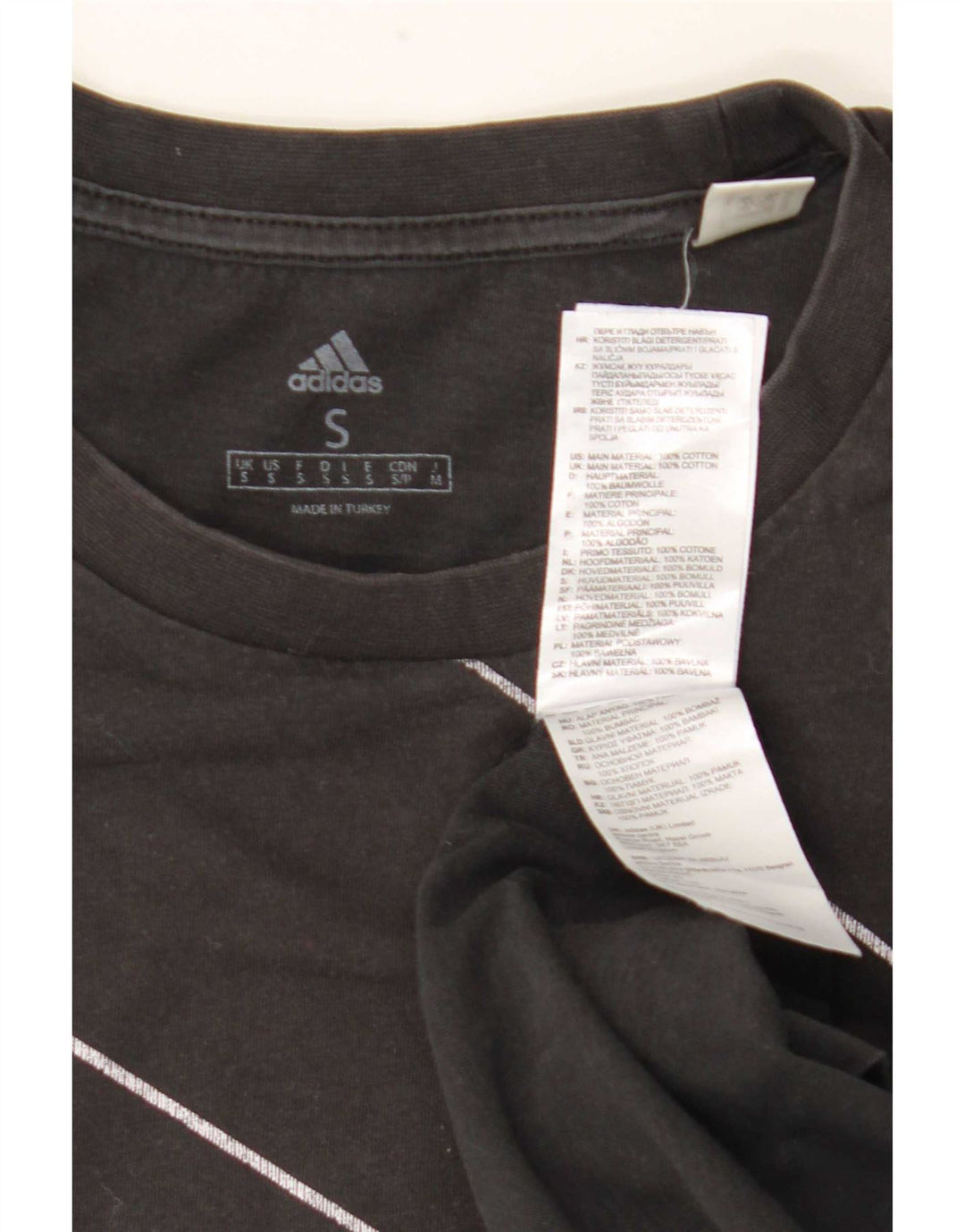 Adidas Herre grafisk T-shirt top lille sort bomuld