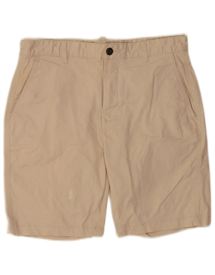 Zara Herre Chino Shorts EU 40 Medium W31 Beige Bomuld