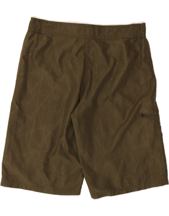 MAUI AND SONS Mens Swimming Shorts Large  Green Geometric Polyester Beach Vintage Maui and Sons and Second-Hand Maui and Sons from Messina Hembry 