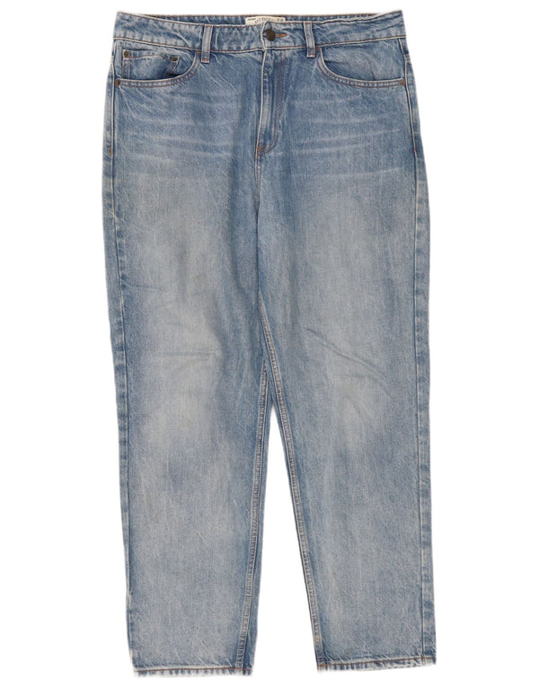 Fat Face Dame Straight Jeans UK 14 Large W36 L28 Blue Cotton