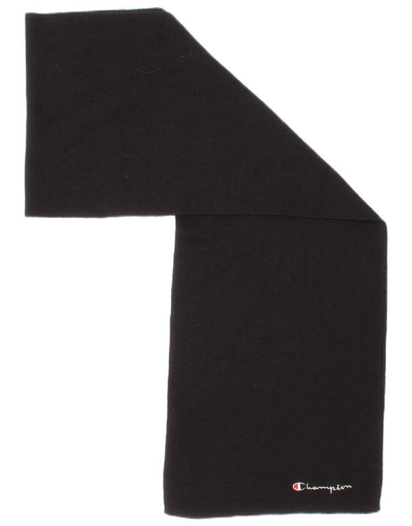 Champion Mens Rectangle Scarf One Size Black Wool