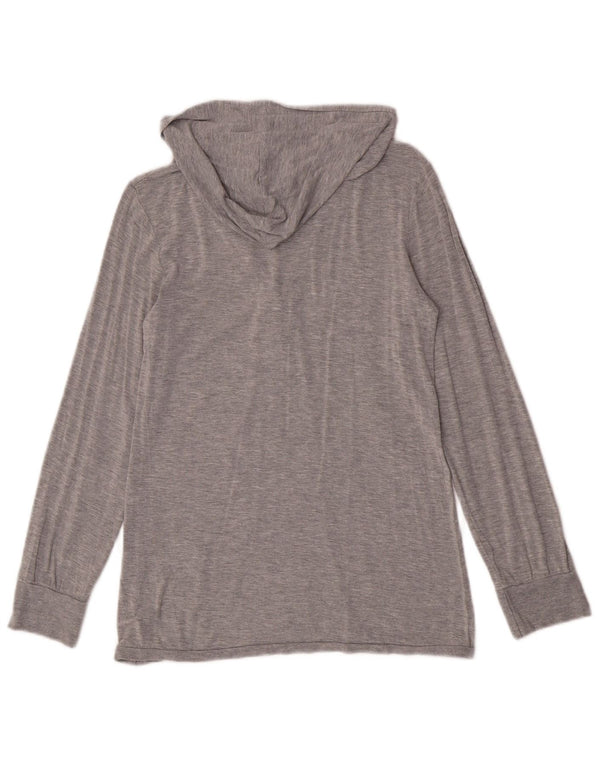 Best Company Dame Hooded Top Langærmet UK 12 Medium Grey Flecked