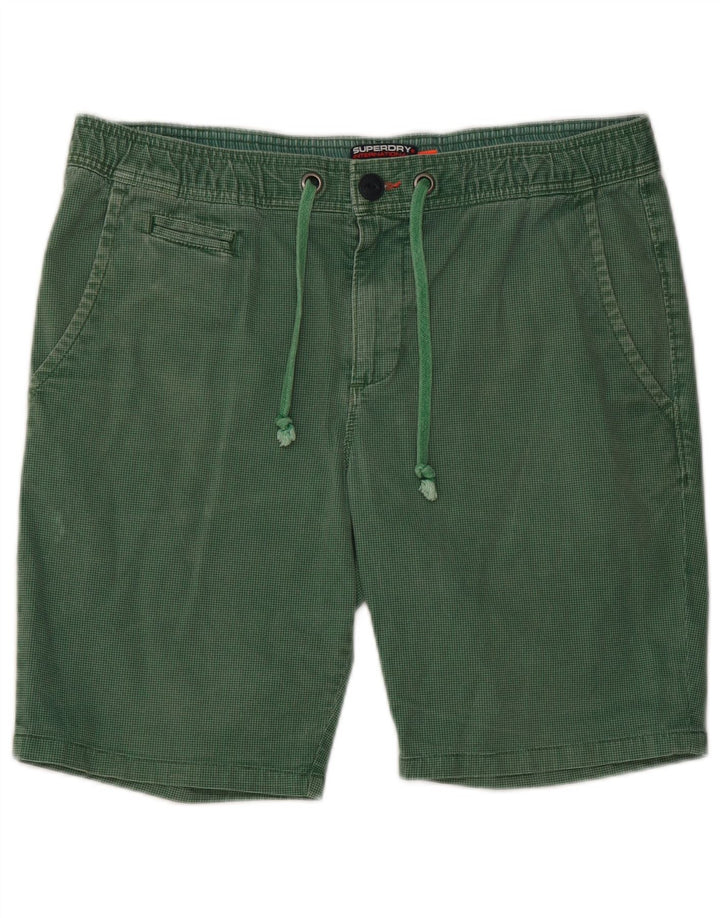 Superdry Chino-shorts til mænd store W36 grøn bomuld