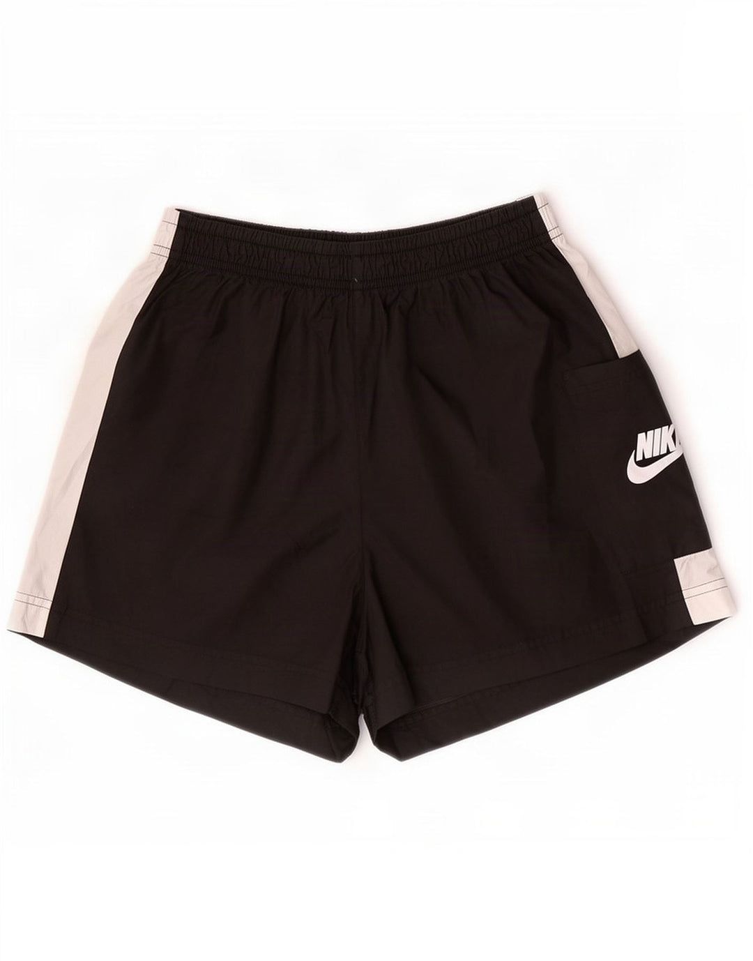 Nike sportsshorts til kvinder UK 14 Medium Sort Colourblock Polyester