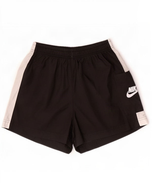 Nike sportsshorts til kvinder UK 14 Medium Sort Colourblock Polyester