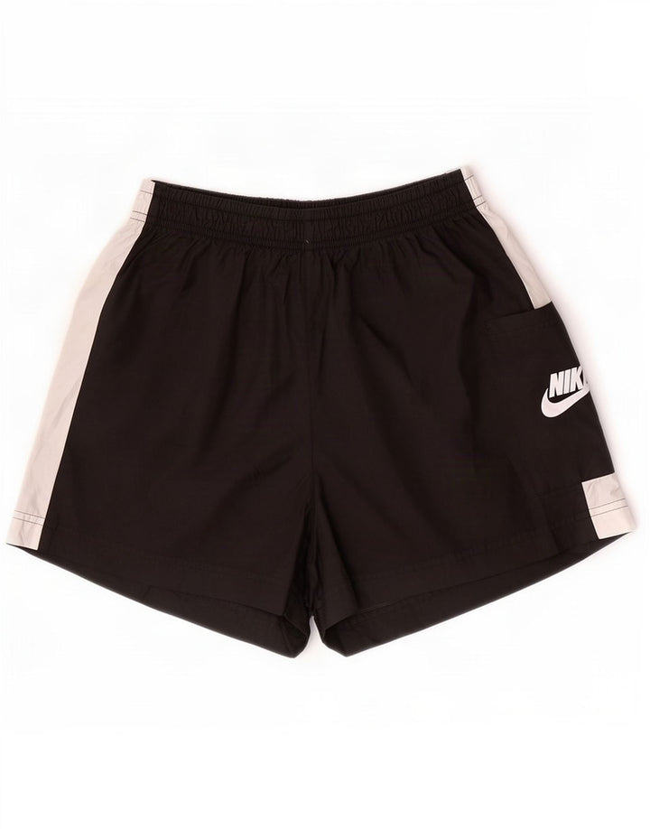 Nike sportsshorts til kvinder UK 14 Medium Sort Colourblock Polyester