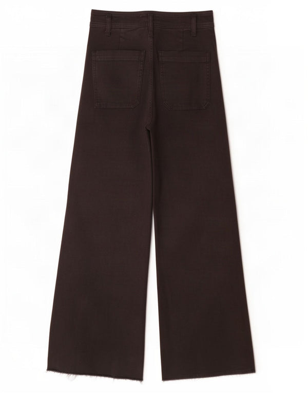 Zara Womens High Waist Wide Leg Jeans EU 36 XS W26 L29 Black Cotton
